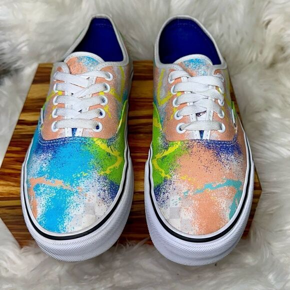 Vans Off The Wall 507698 Color Splash Low Top Retro 80s Men's 9 Woman’s Sz 10.5 - Picture 5 of 11